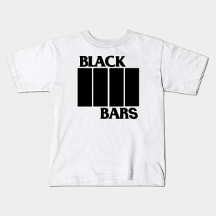 Black Bars Kids T-Shirt